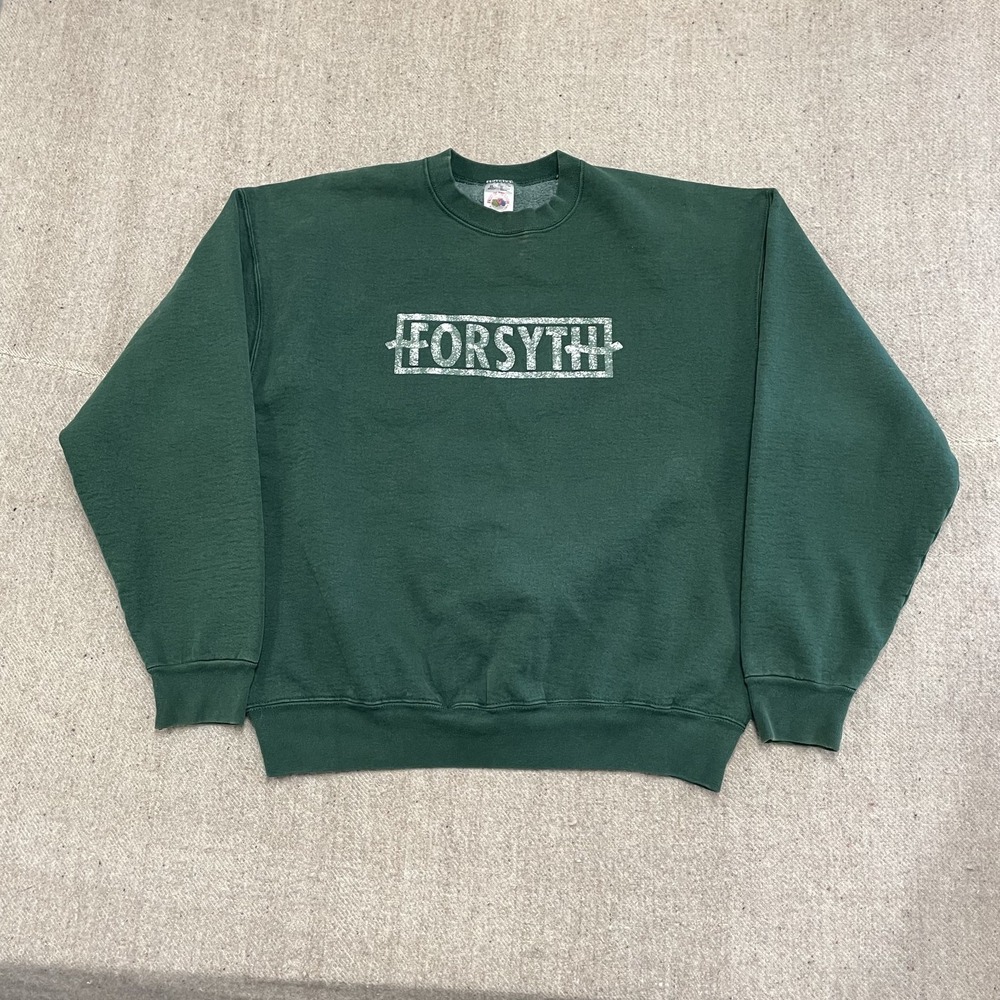 Vintage Forsyth Country Club Sweatshirt Men XL Green 1990s Fruit of the Loom
